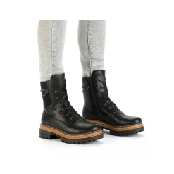 Rieker Women'S Biker Boots Asphalt Black