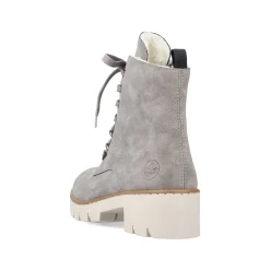 Rieker Women'S Biker Boots Silver Gray