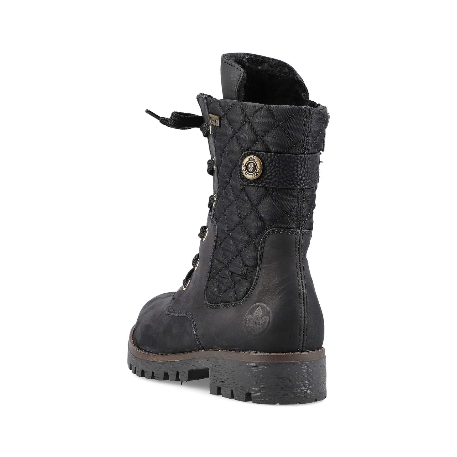Rieker Women'S Biker Boots Jet Black