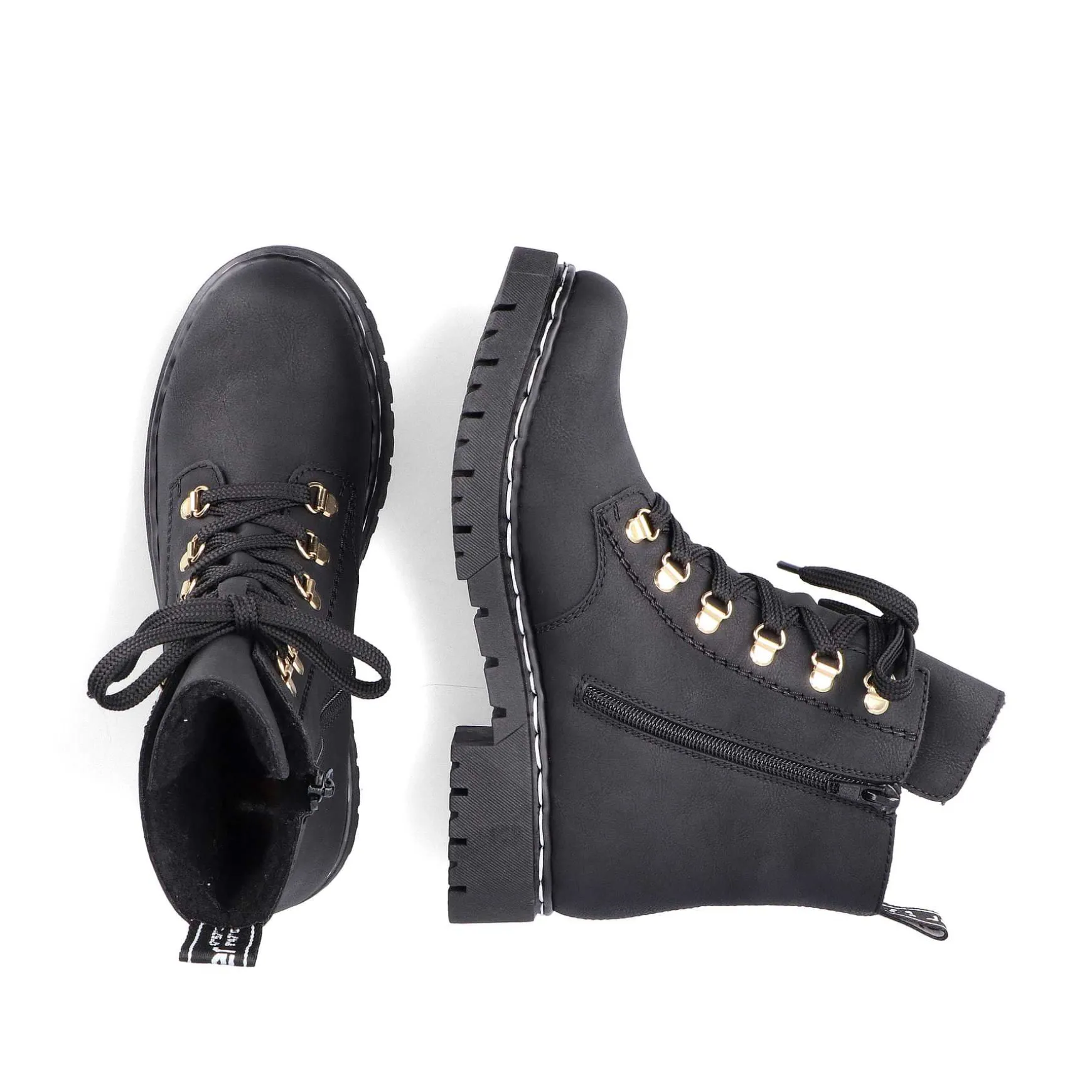 Rieker Women'S Biker Boots Jet Black