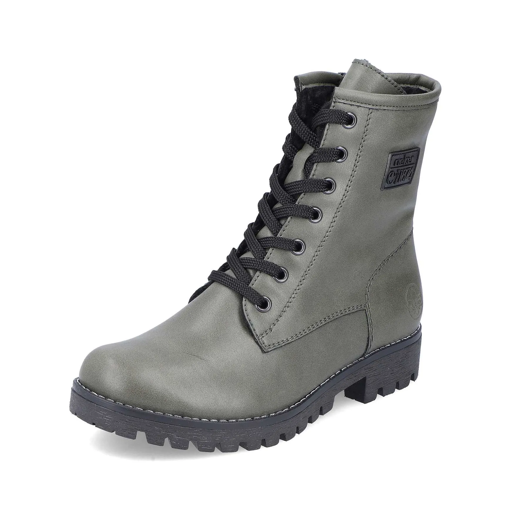 Rieker Women'S Biker Boots Gray Green