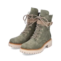Rieker Women'S Biker Boots Leaf Green