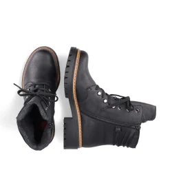 Rieker Women'S Biker Boots Jet Black