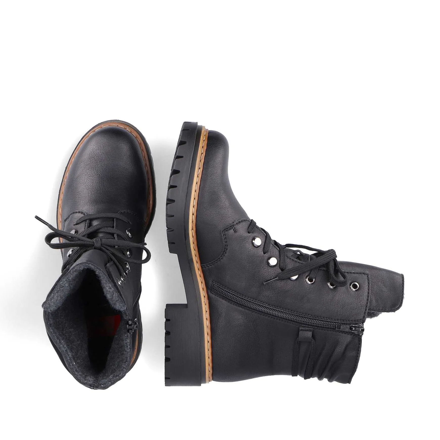 Rieker Women'S Biker Boots Jet Black