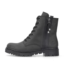 Rieker Women'S Biker Boots Jet Black