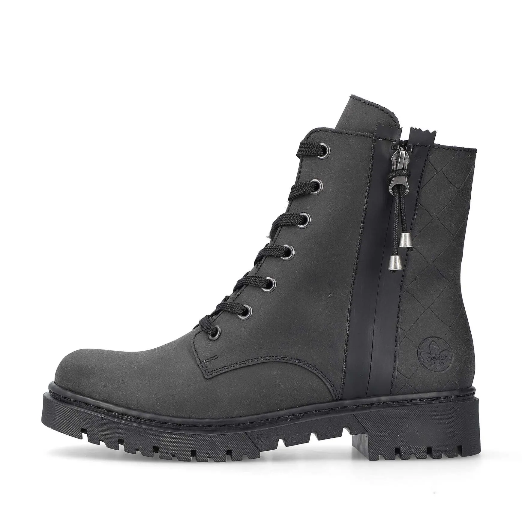 Rieker Women'S Biker Boots Jet Black
