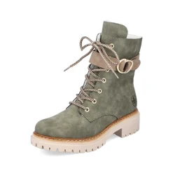 Rieker Women'S Biker Boots Leaf Green