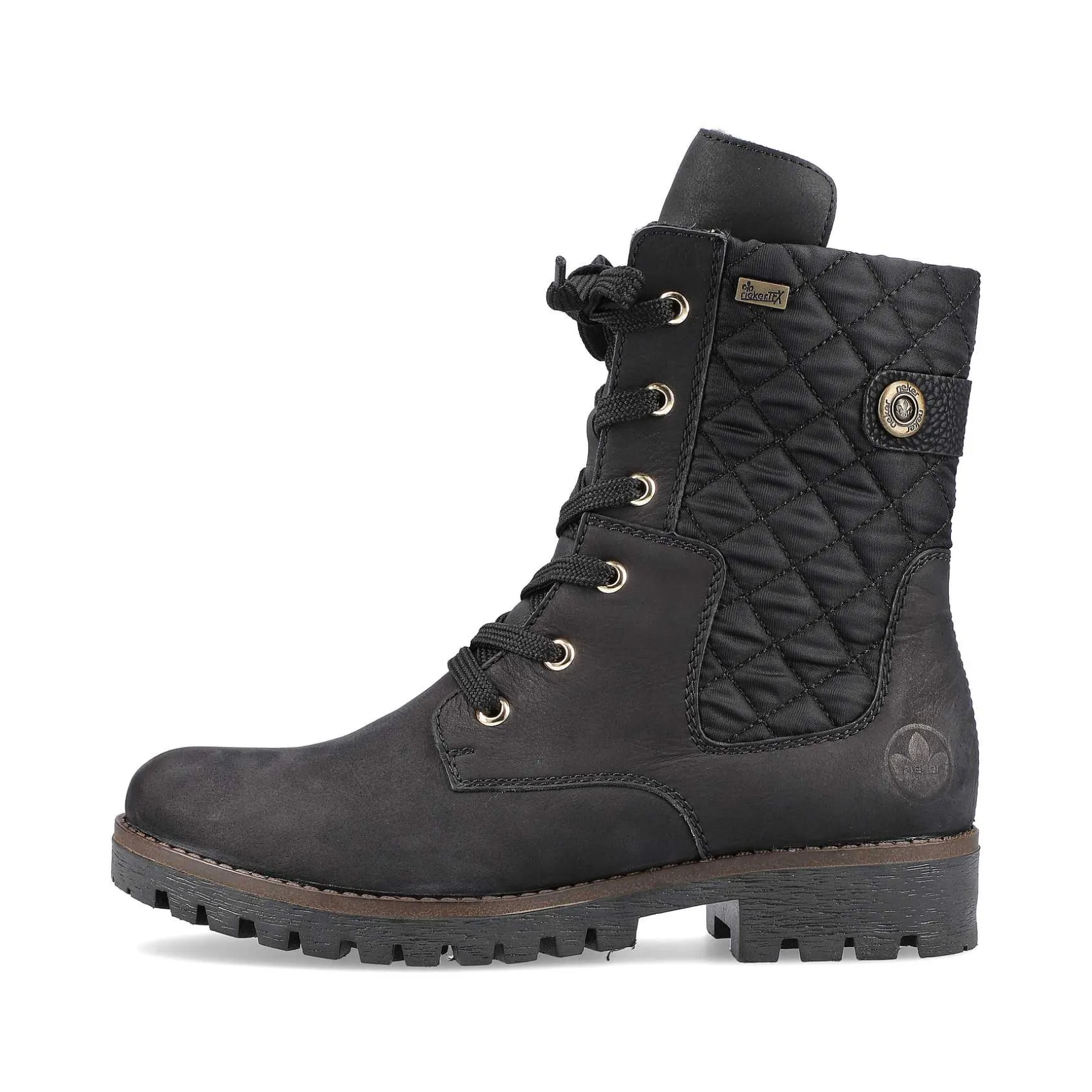 Rieker Women'S Biker Boots Jet Black