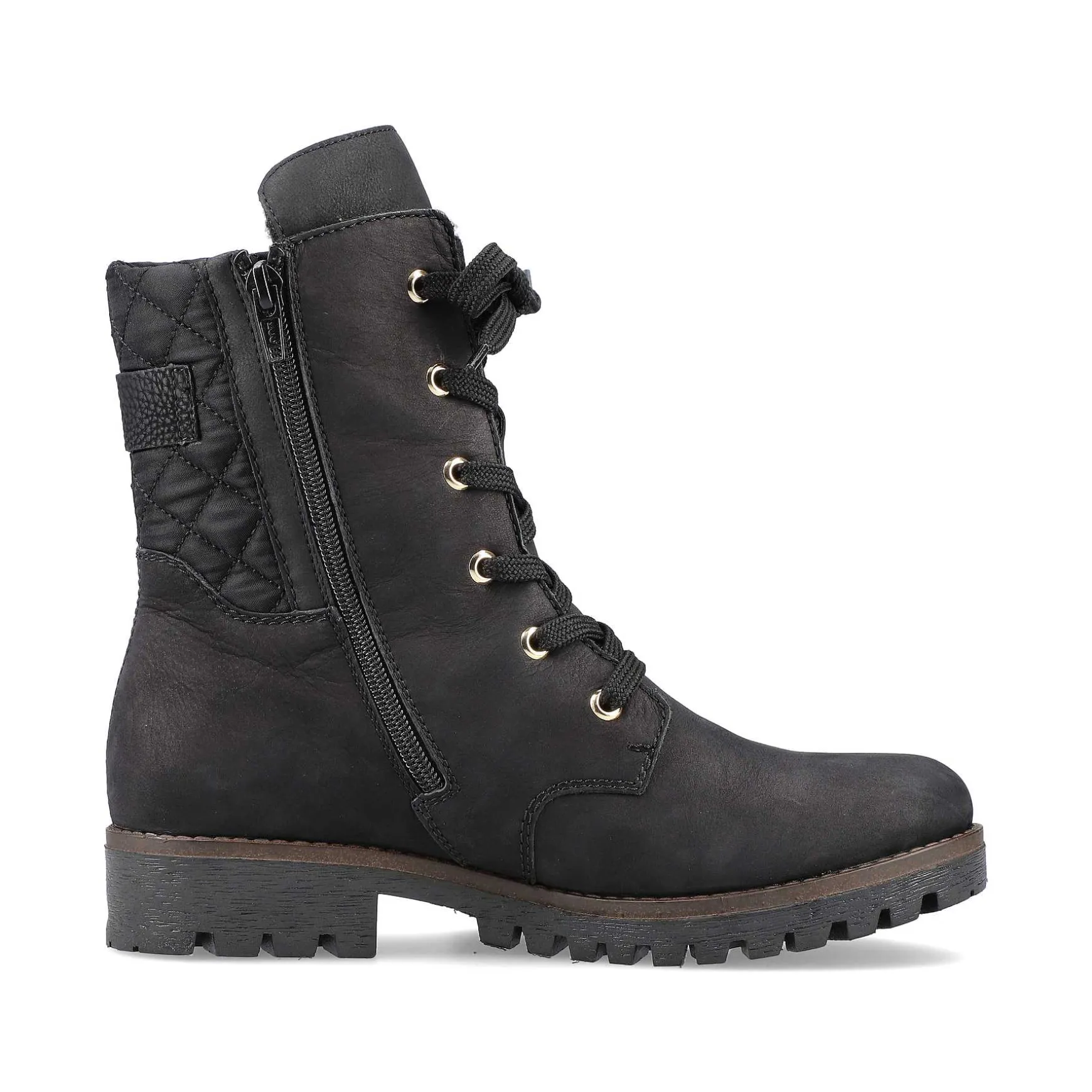 Rieker Women'S Biker Boots Jet Black