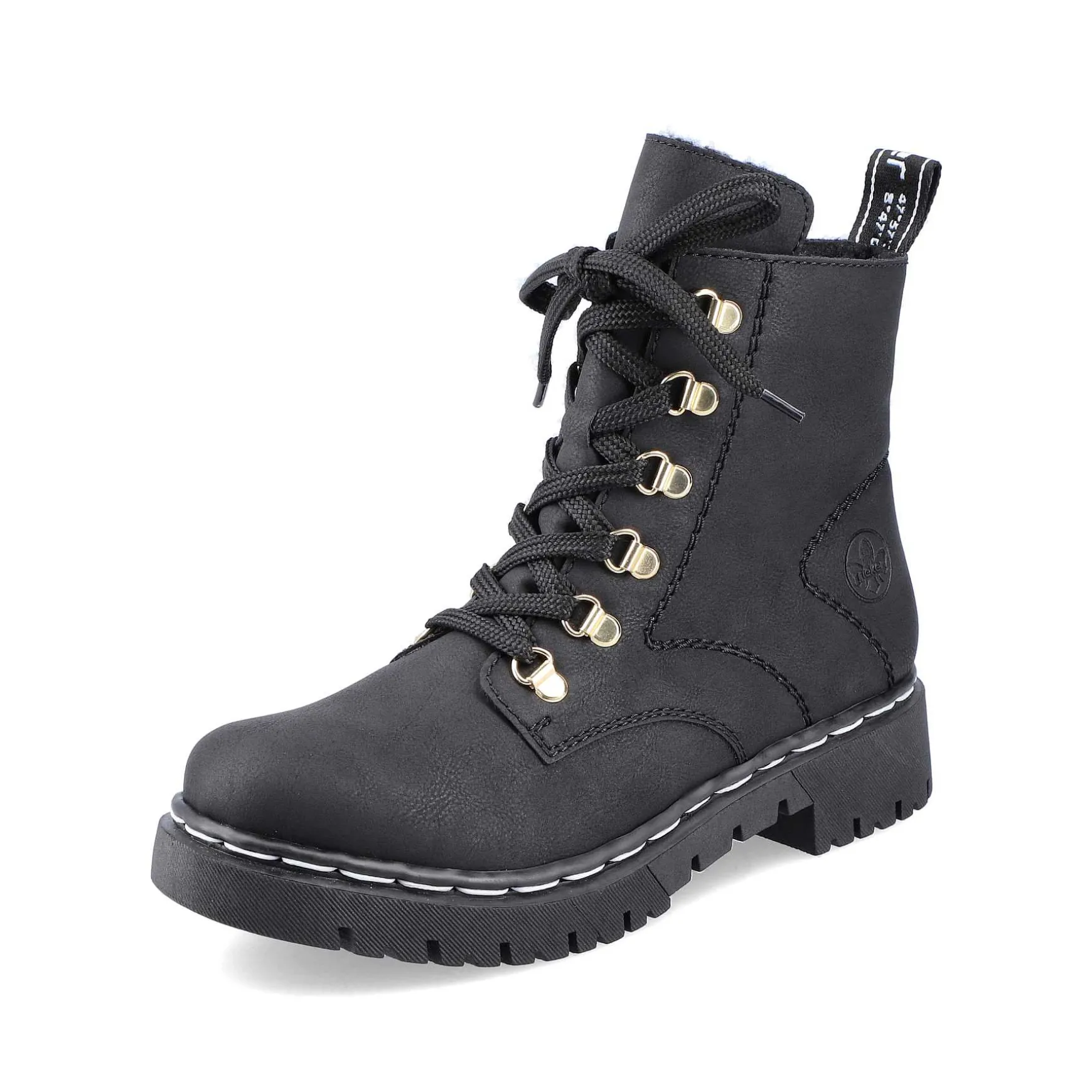 Rieker Women'S Biker Boots Jet Black