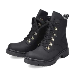 Rieker Women'S Biker Boots Jet Black