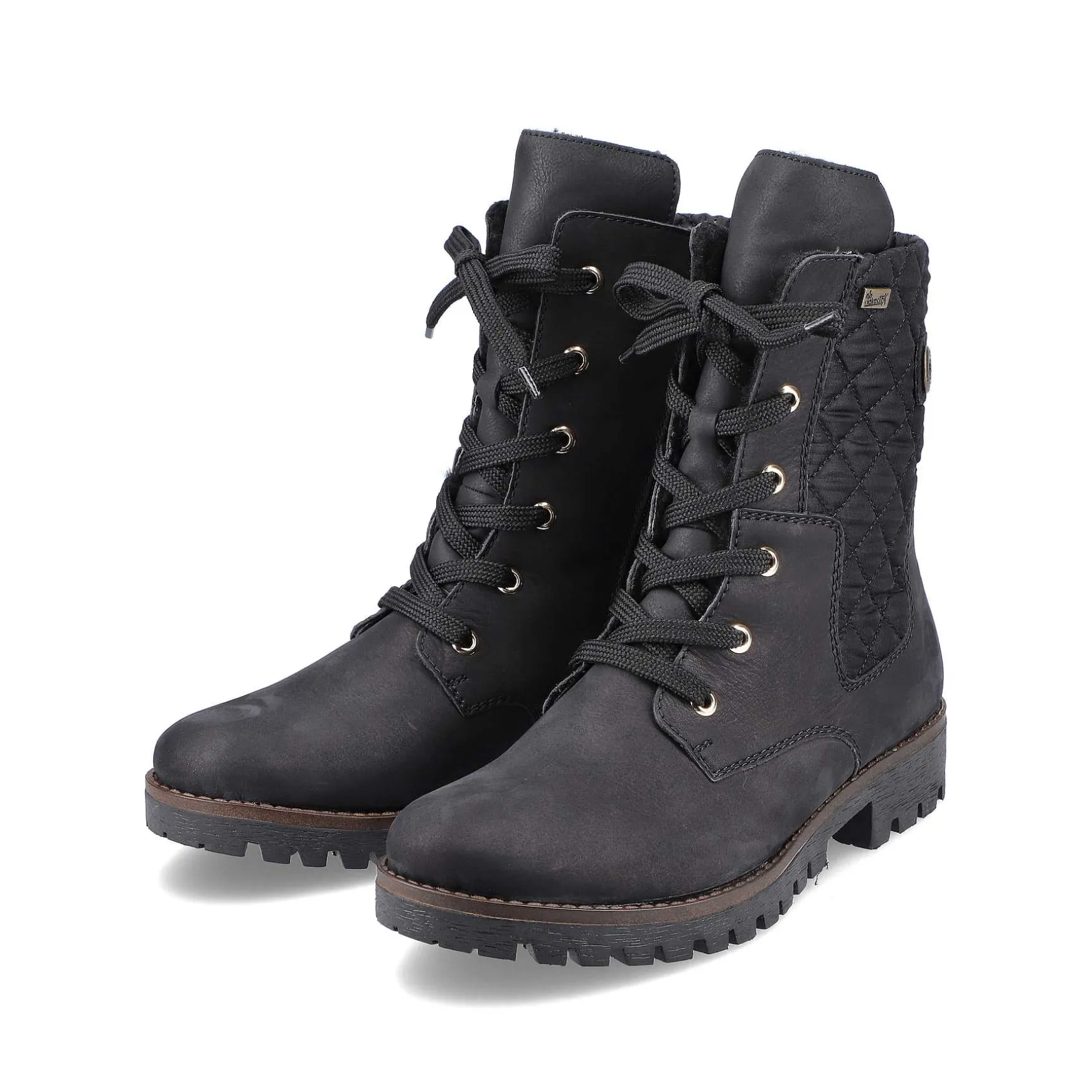 Rieker Women'S Biker Boots Jet Black