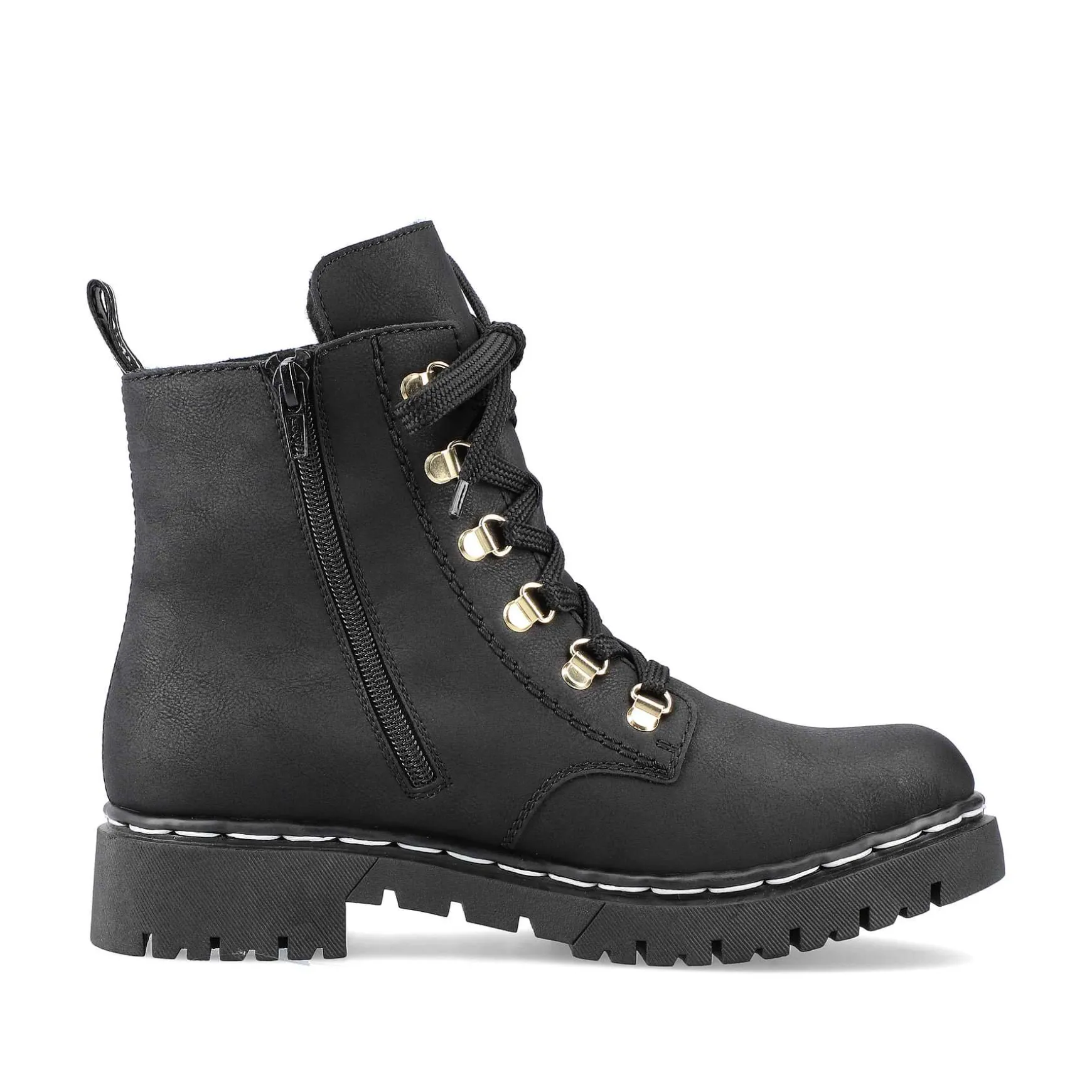 Rieker Women'S Biker Boots Jet Black