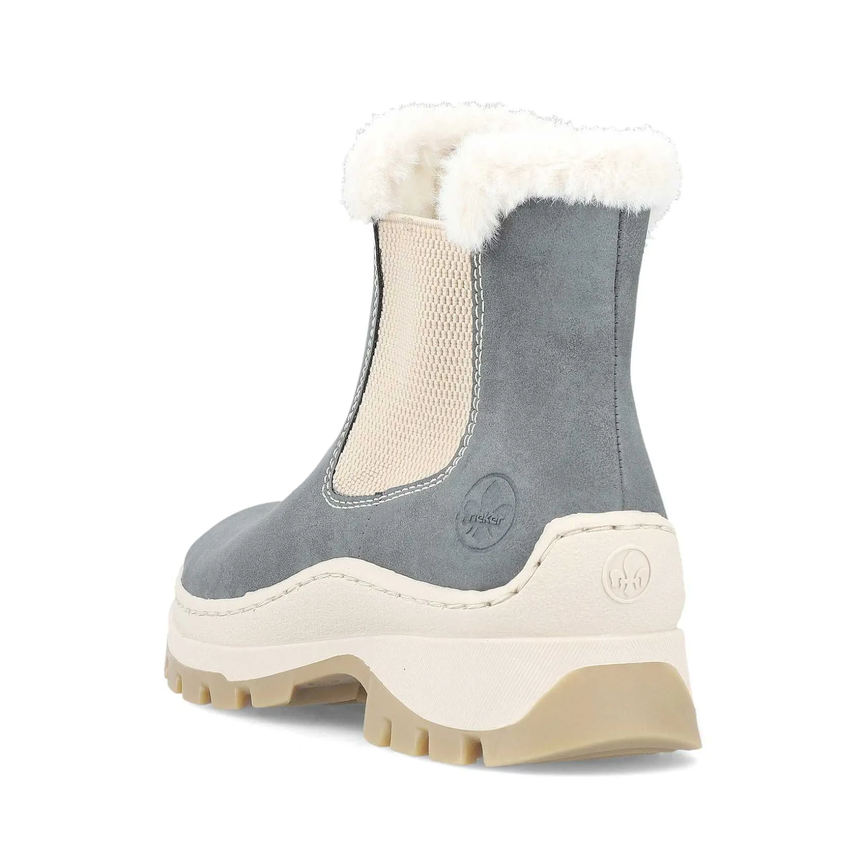 Rieker Women'S Chelsea Boots Grey-Blue-Beige