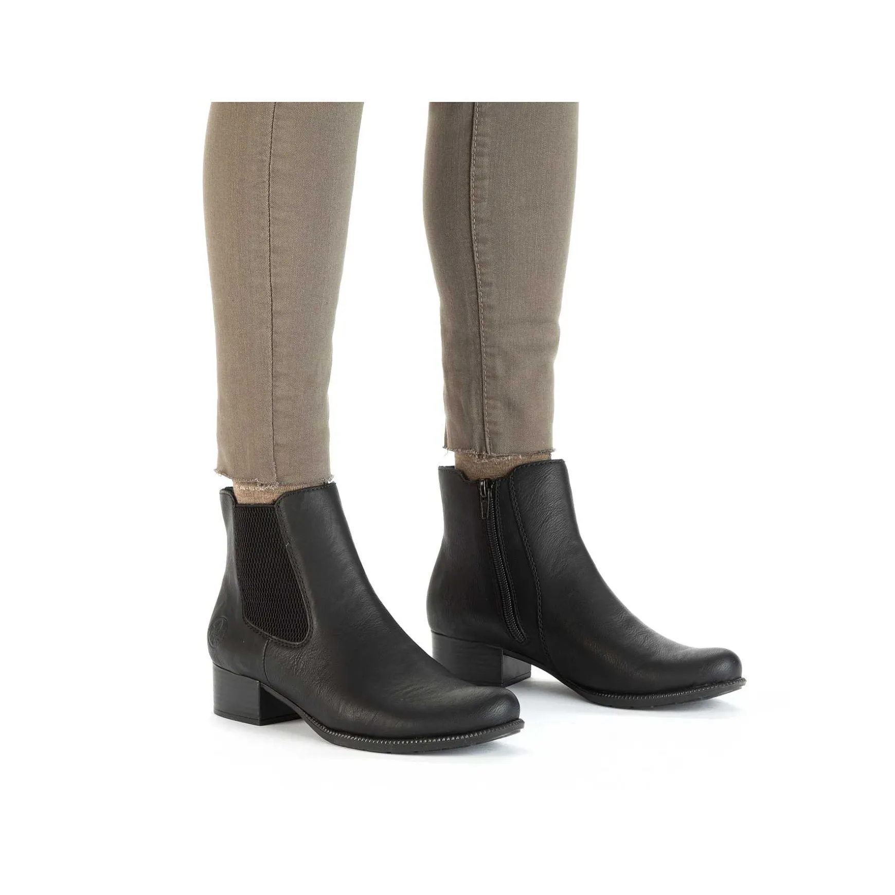 Rieker Women'S Chelsea Boots Midnight Black