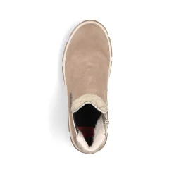 Rieker Women'S Chelsea Boots Cream Beige