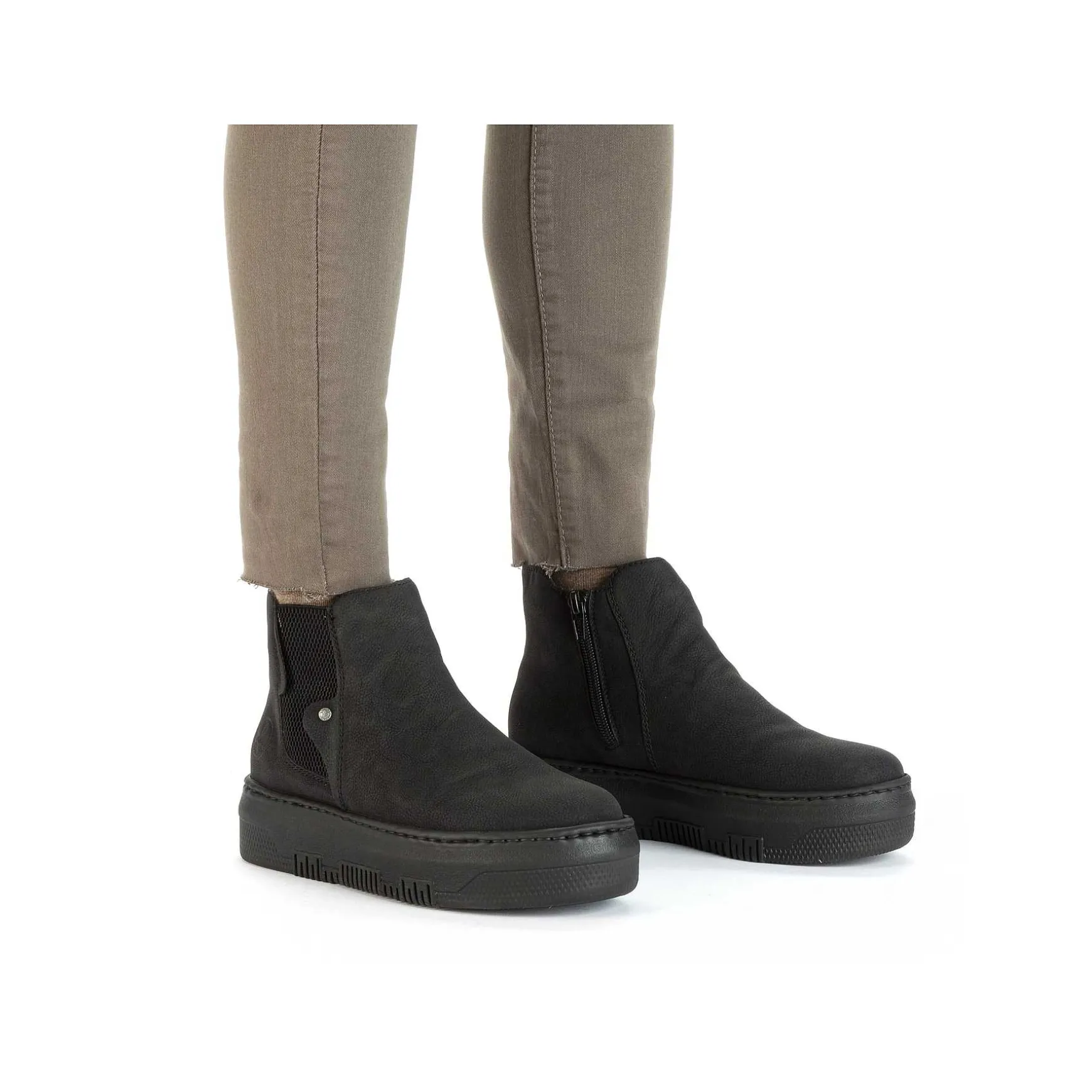 Rieker Women'S Chelsea Boots Jet Black