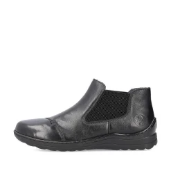 Rieker Women'S Chelsea Boots Glossy Black
