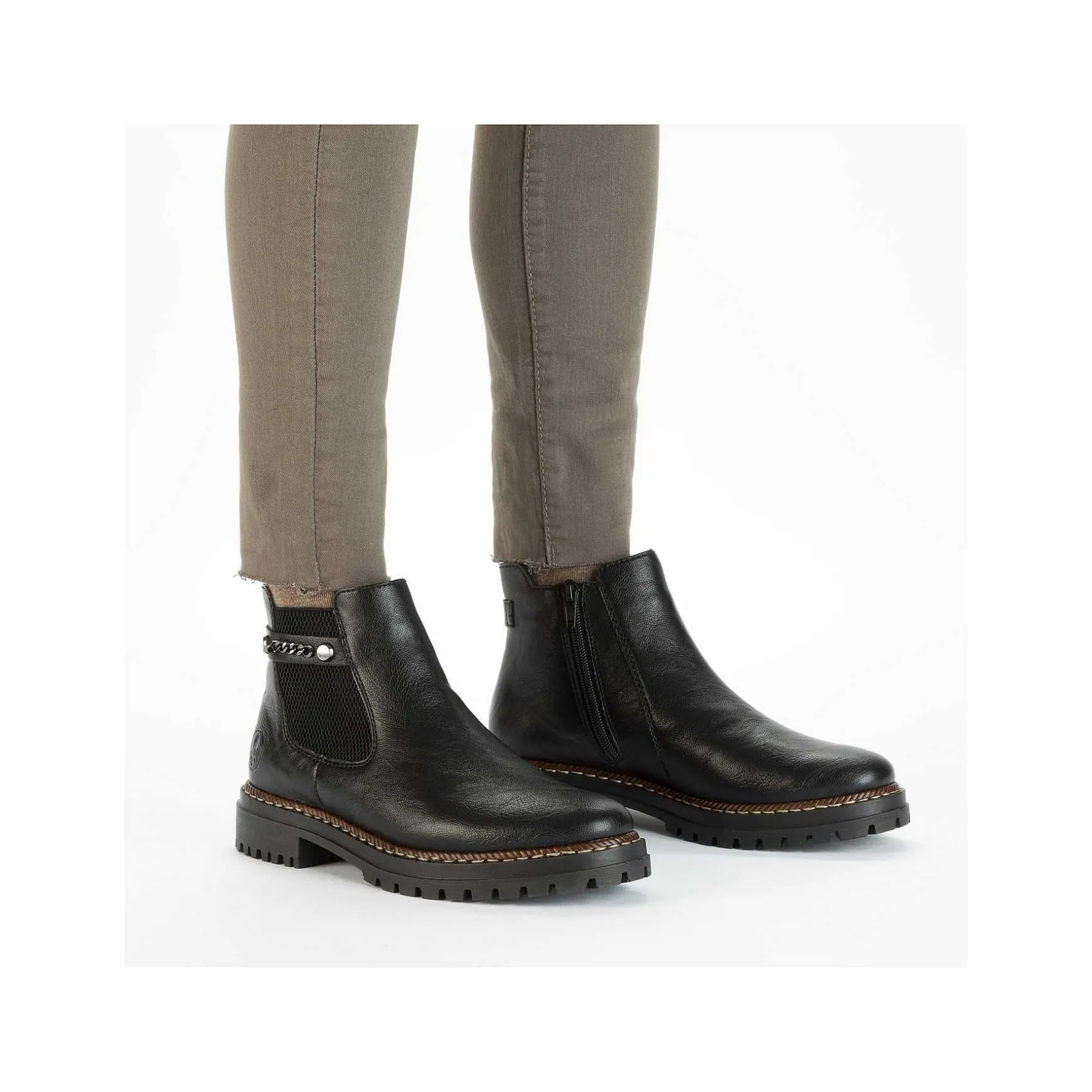 Rieker Women'S Chelsea Boots Night Black