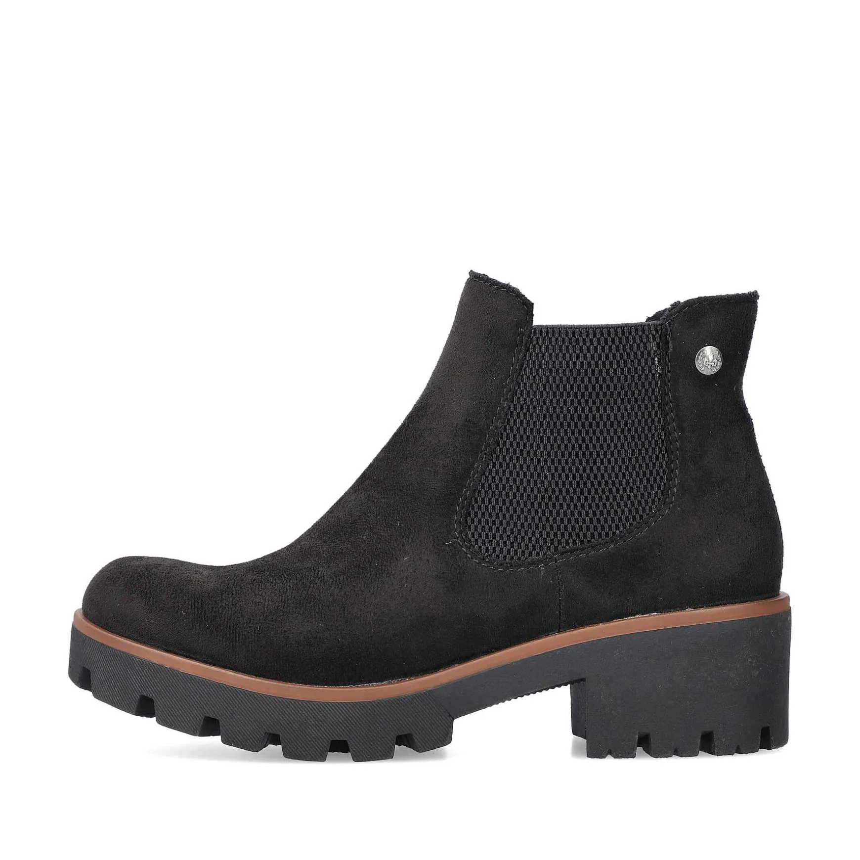 Rieker Women'S Chelsea Boots Graphite Black