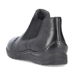 Rieker Women'S Chelsea Boots Glossy Black