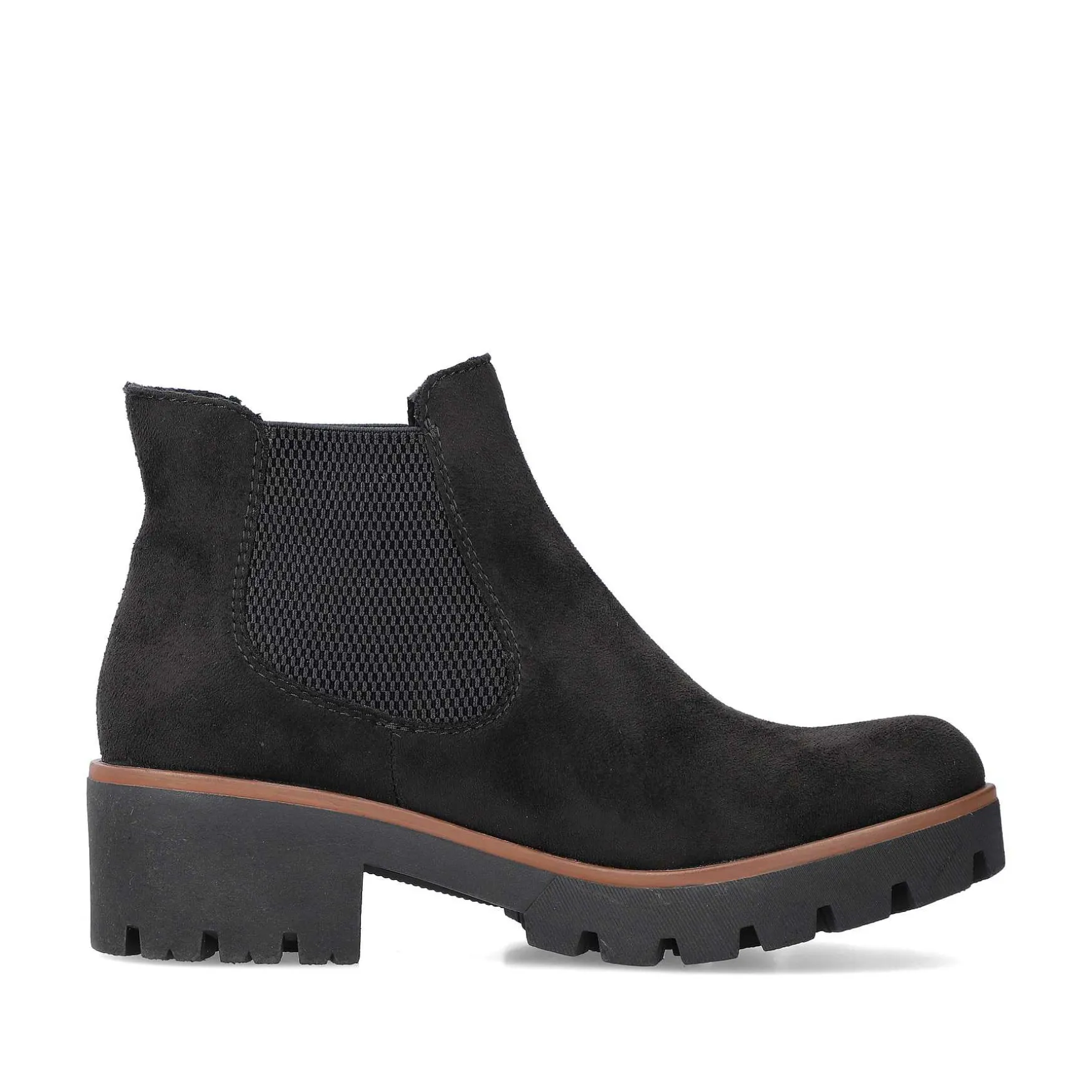 Rieker Women'S Chelsea Boots Graphite Black
