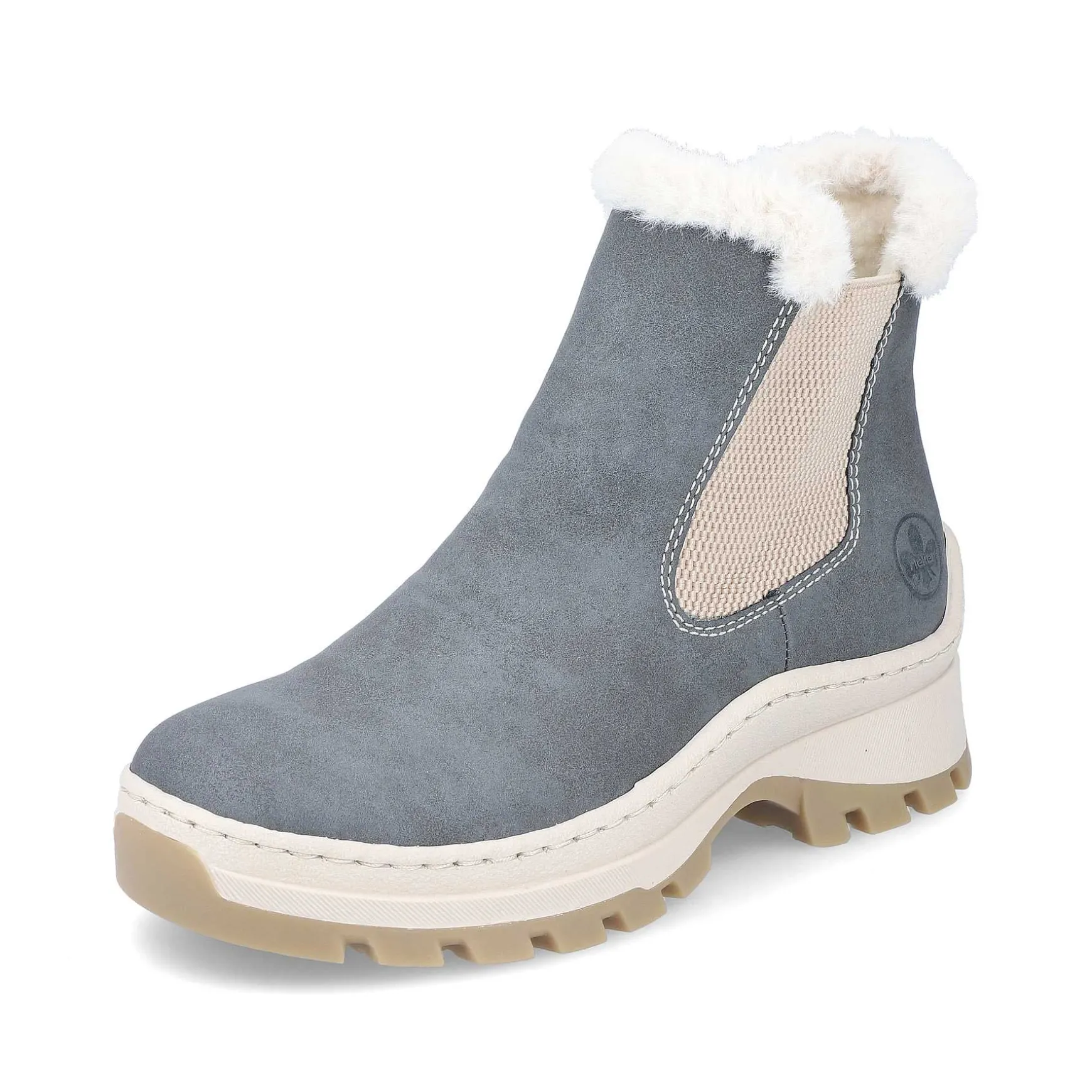 Rieker Women'S Chelsea Boots Grey-Blue-Beige