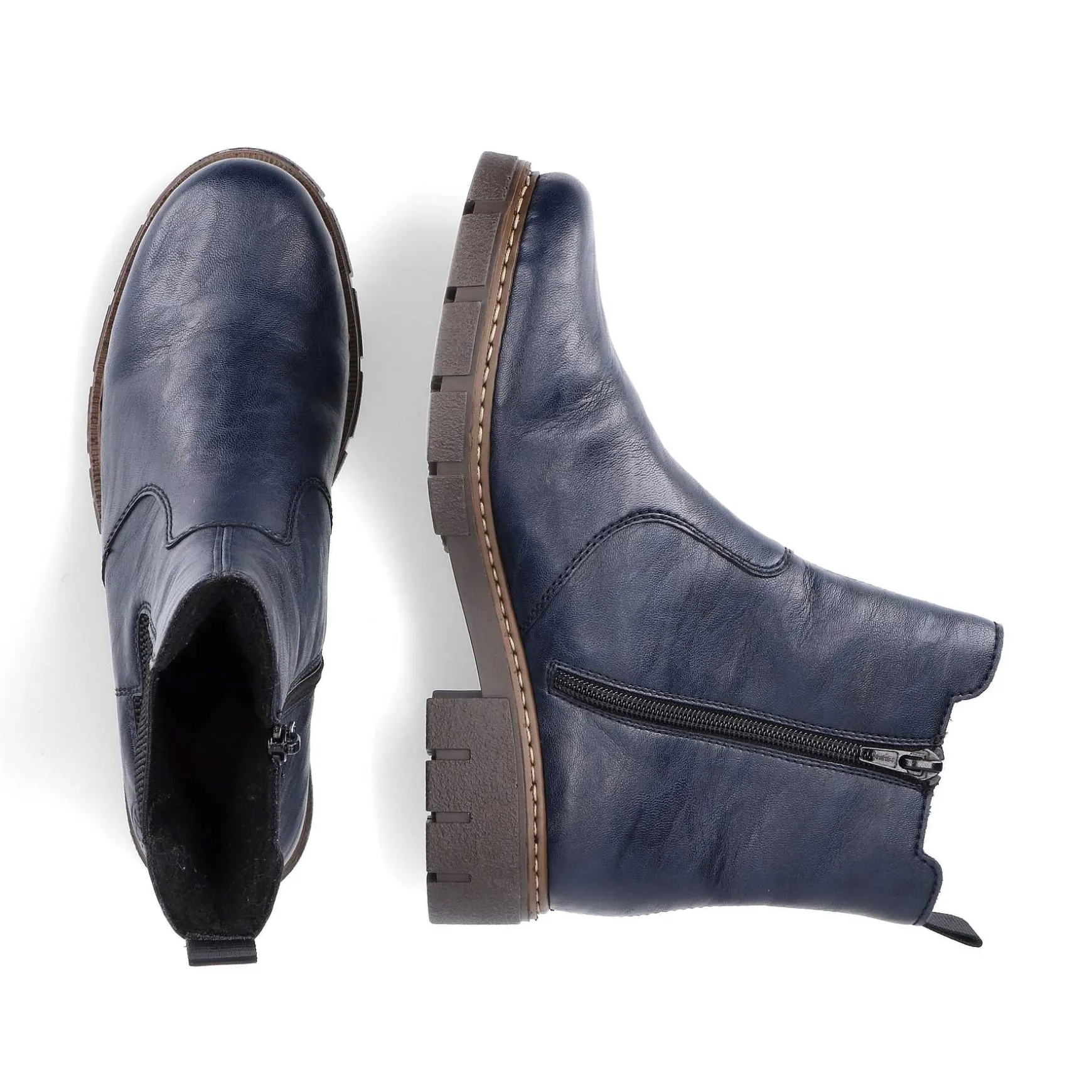 Rieker Women'S Chelsea Boots Slate Blue