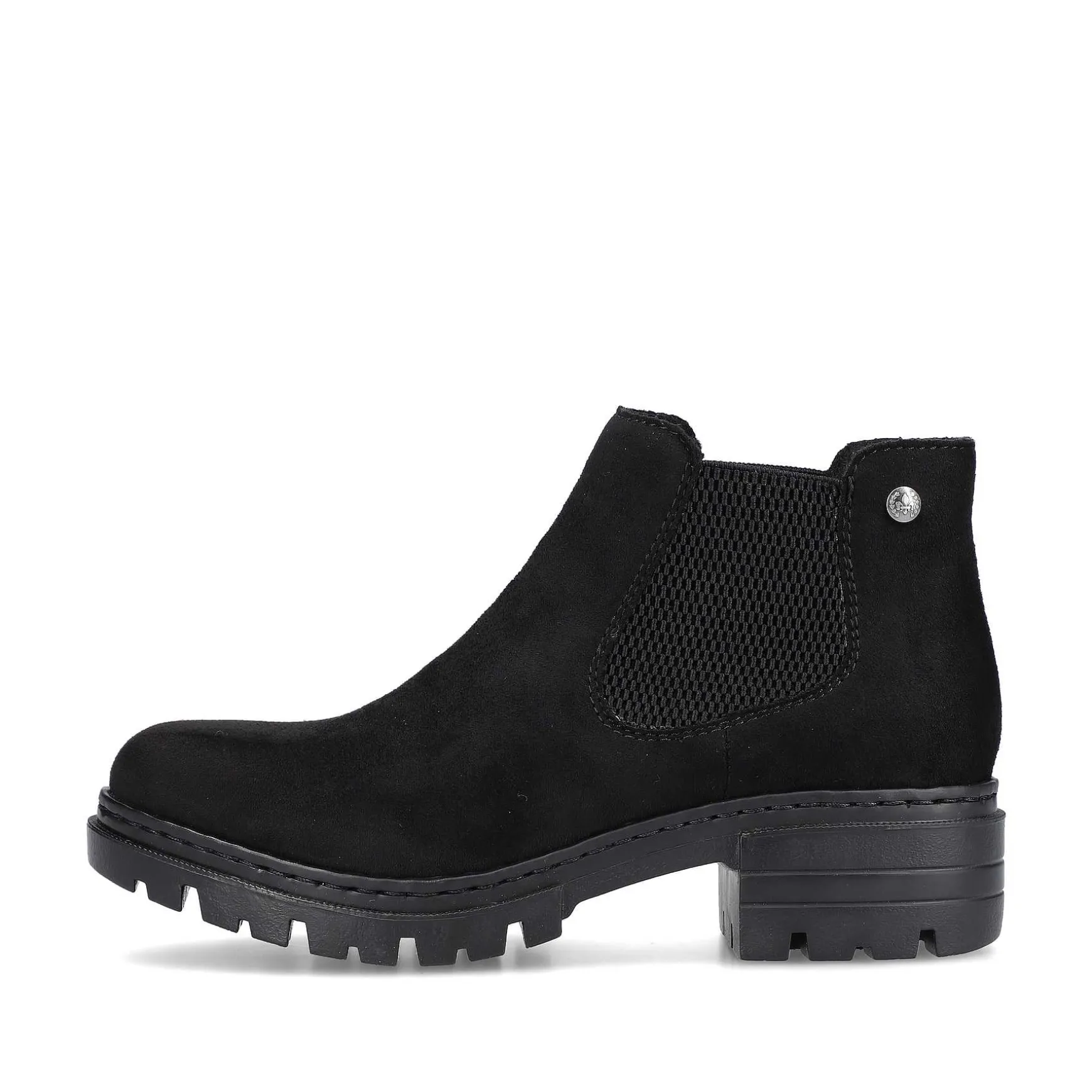 Rieker Women'S Chelsea Boots Graphite Black
