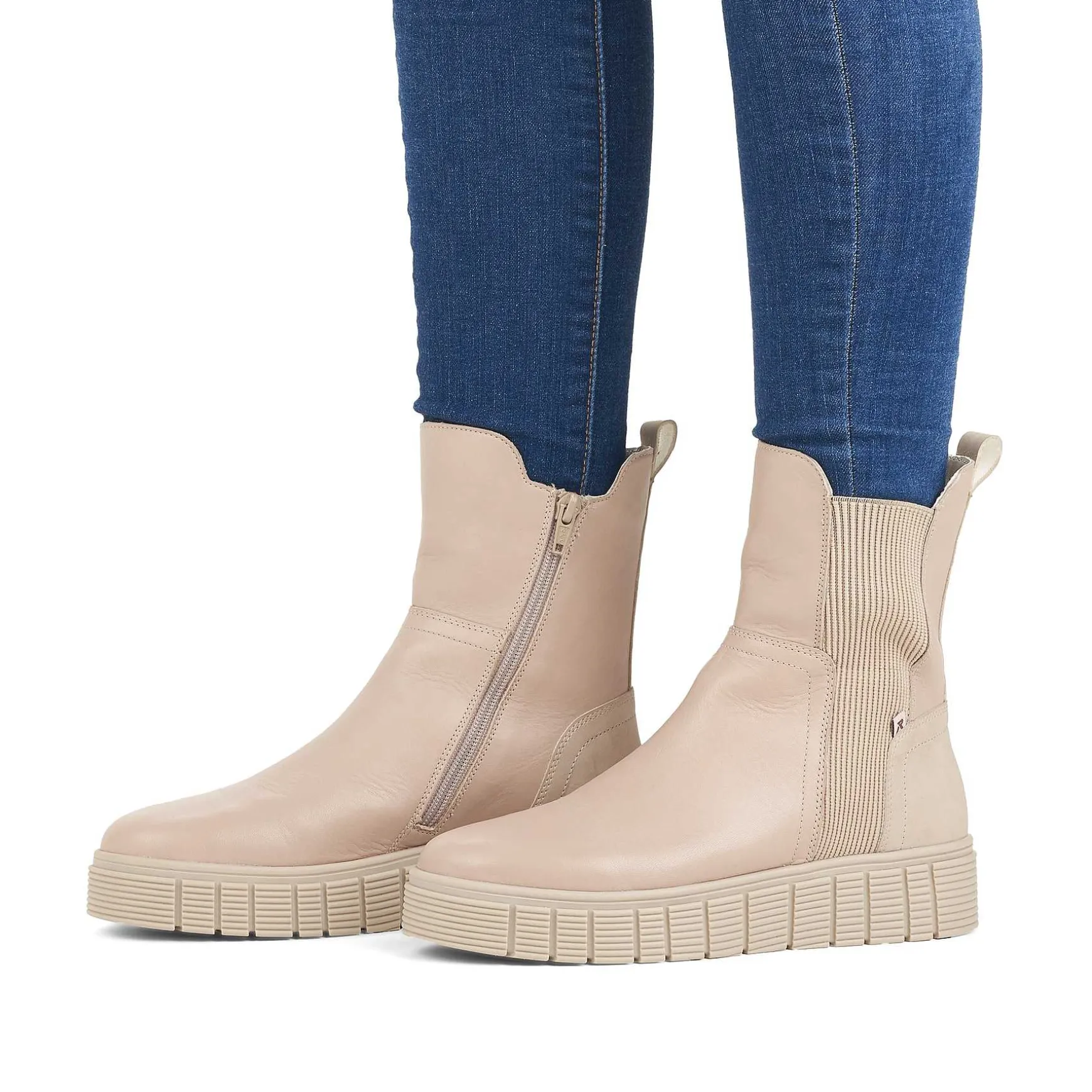 Rieker Women'S Chelsea Boots Linen
