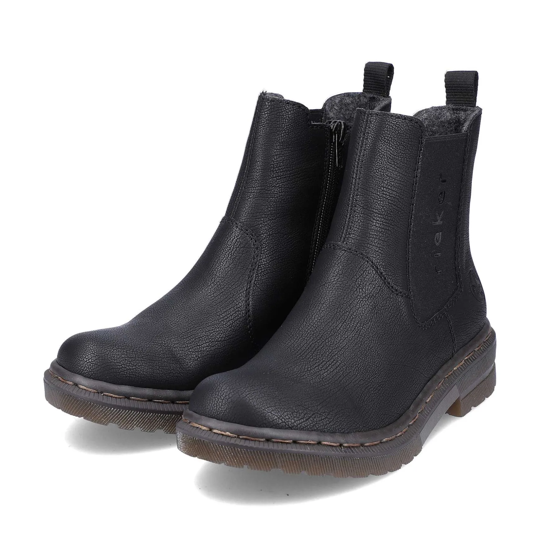 Rieker Women'S Chelsea Boots Asphalt Black