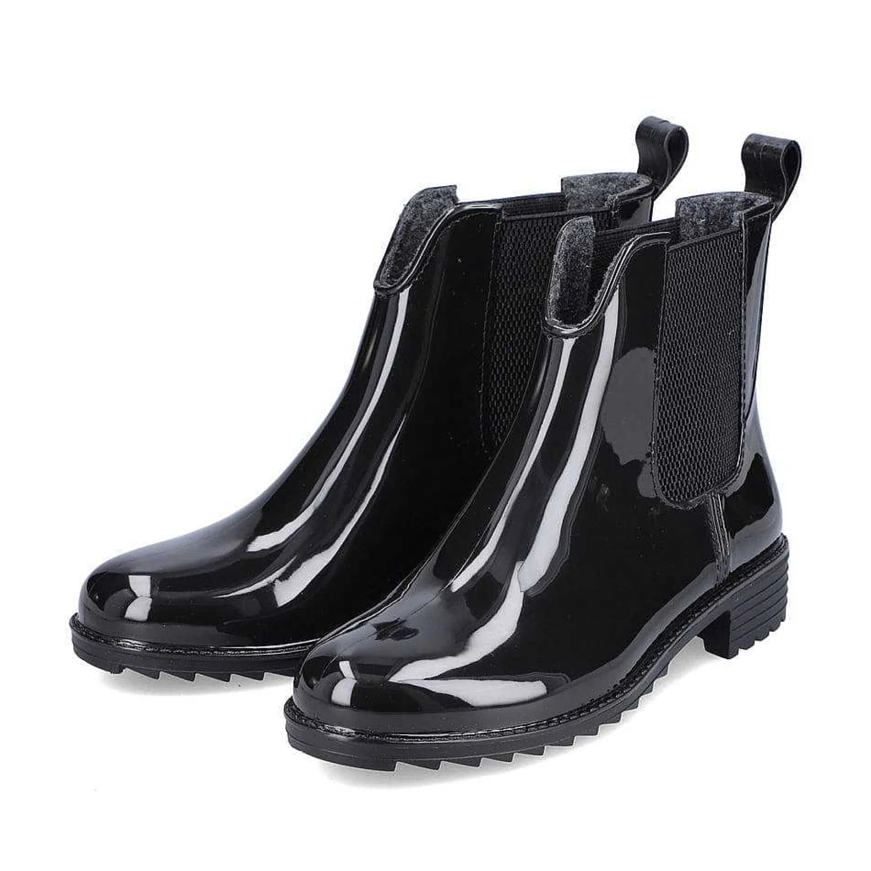 Rieker Women'S Chelsea Boots Glossy Black