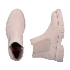 Rieker Women'S Chelsea Boots Cream Beige