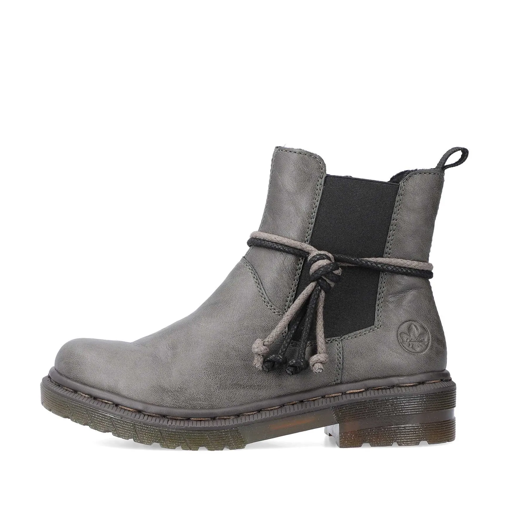 Rieker Women'S Chelsea Boots Silver Gray
