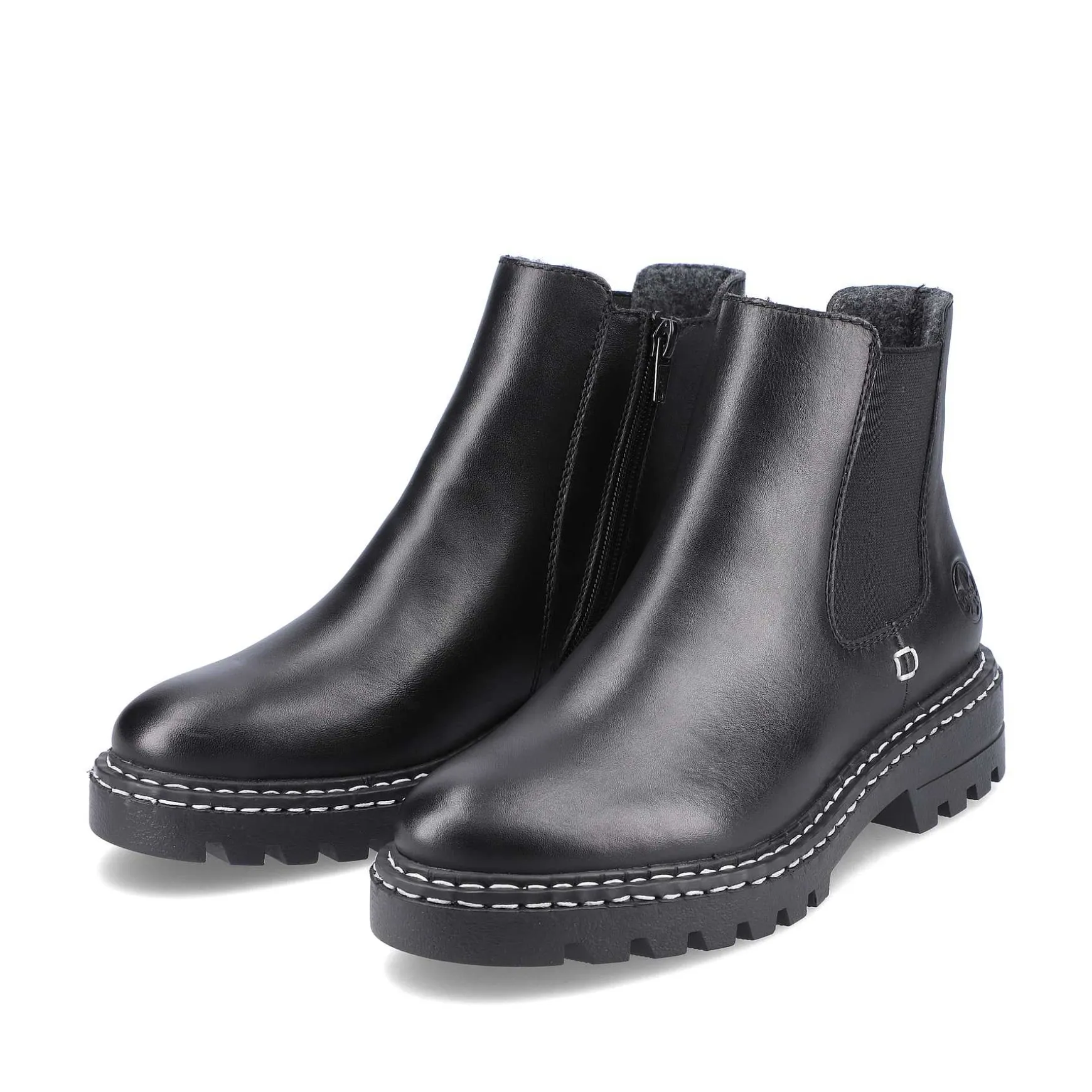 Rieker Women'S Chelsea Boots Jet Black