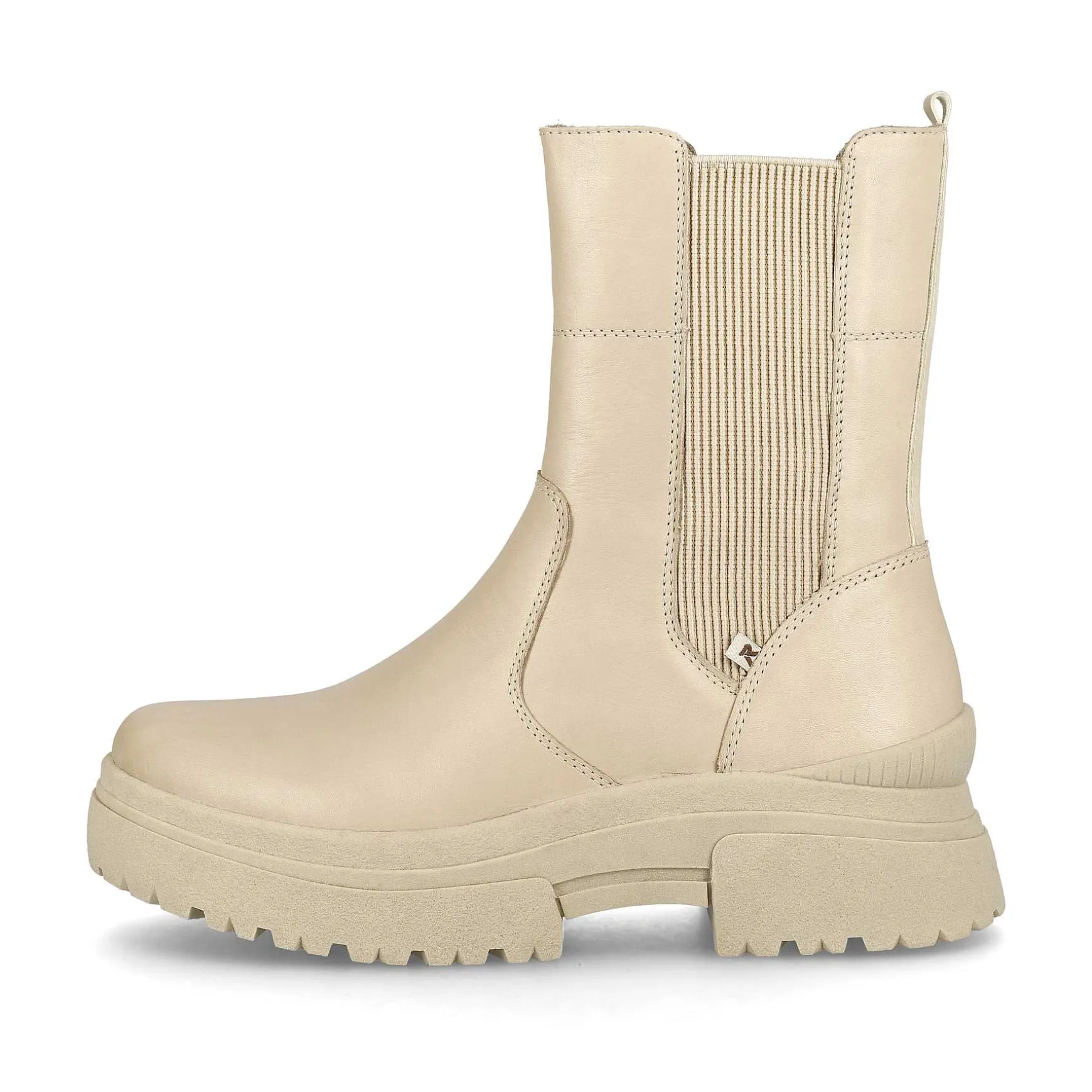 Rieker Women'S Chelsea Boots Cream Beige