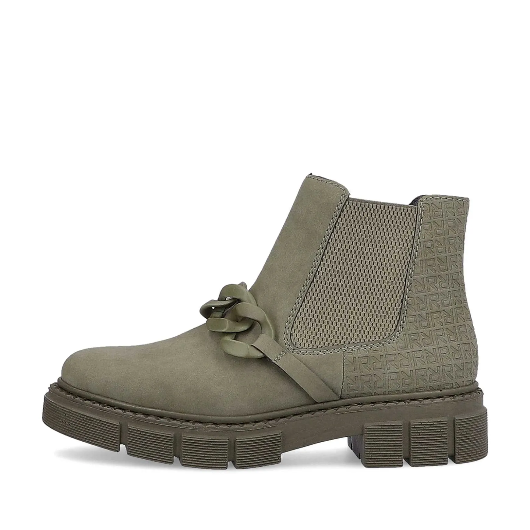 Rieker Women'S Chelsea Boots Army Green