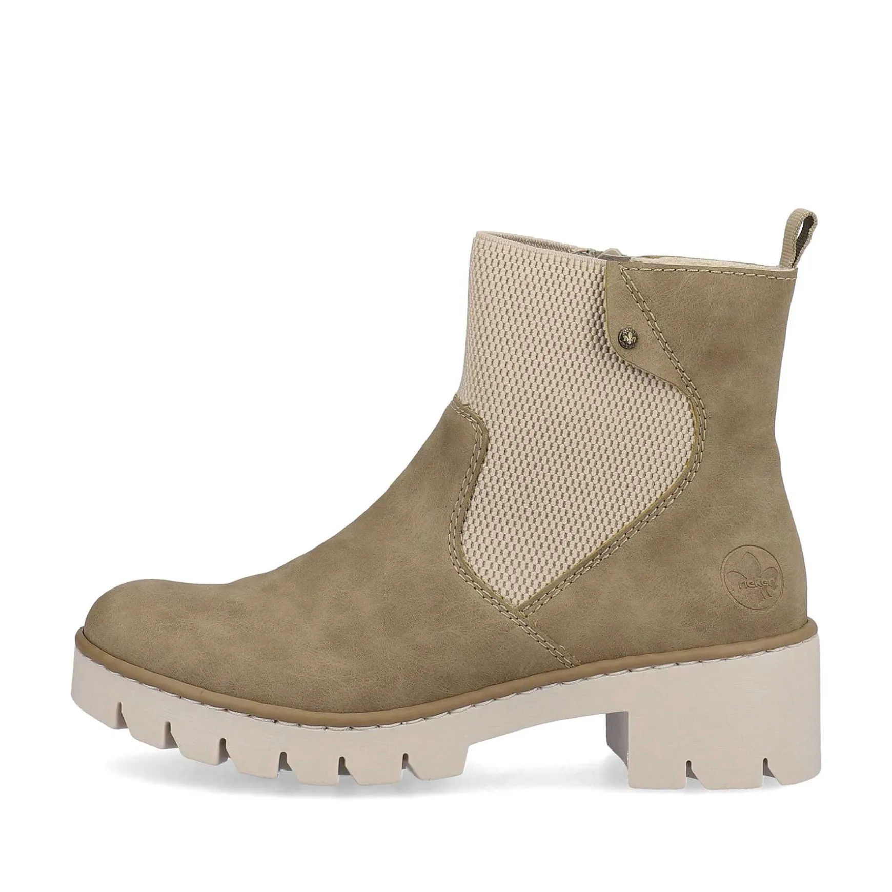 Rieker Women'S Chelsea Boots Beige Brown