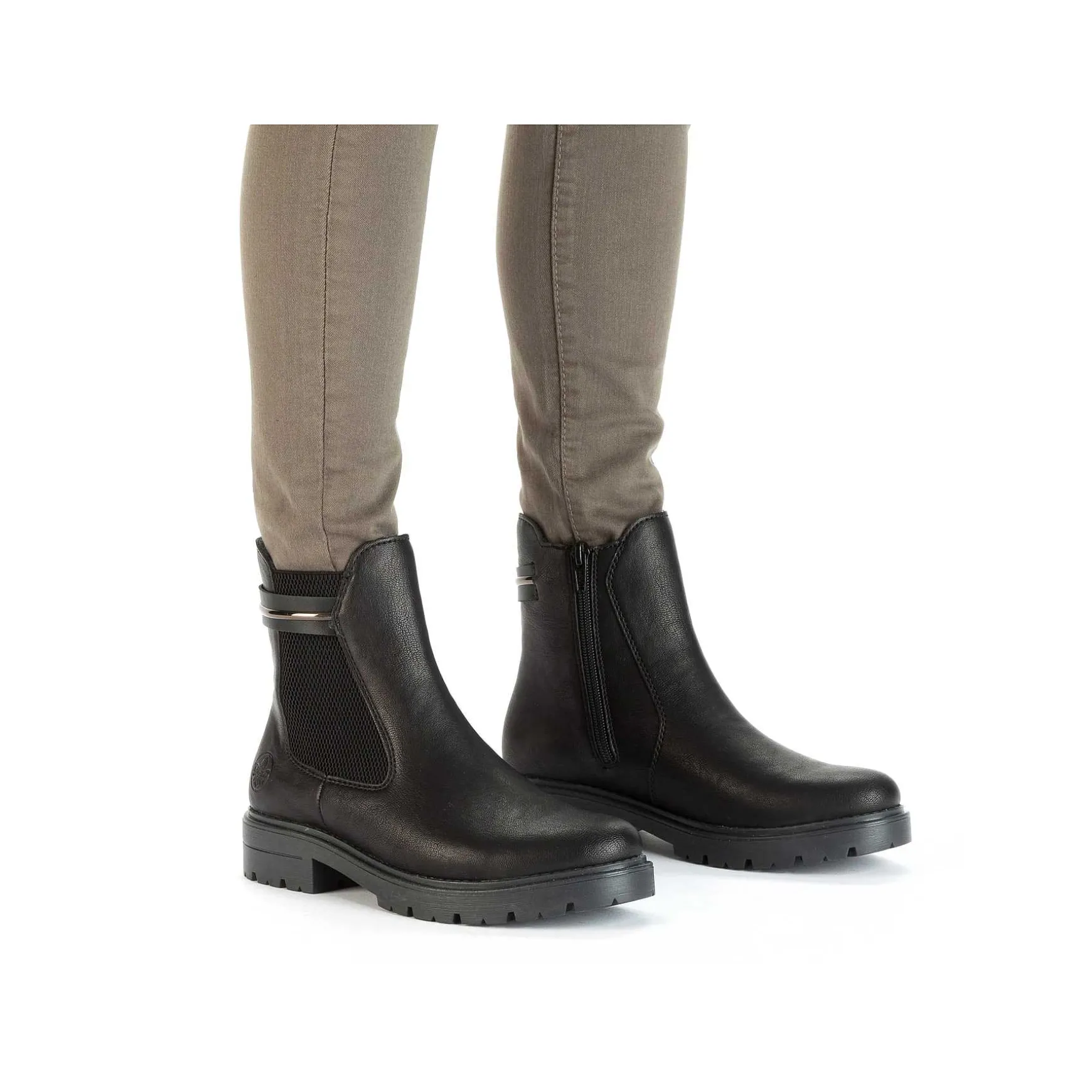 Rieker Women'S Chelsea Boots Night Black