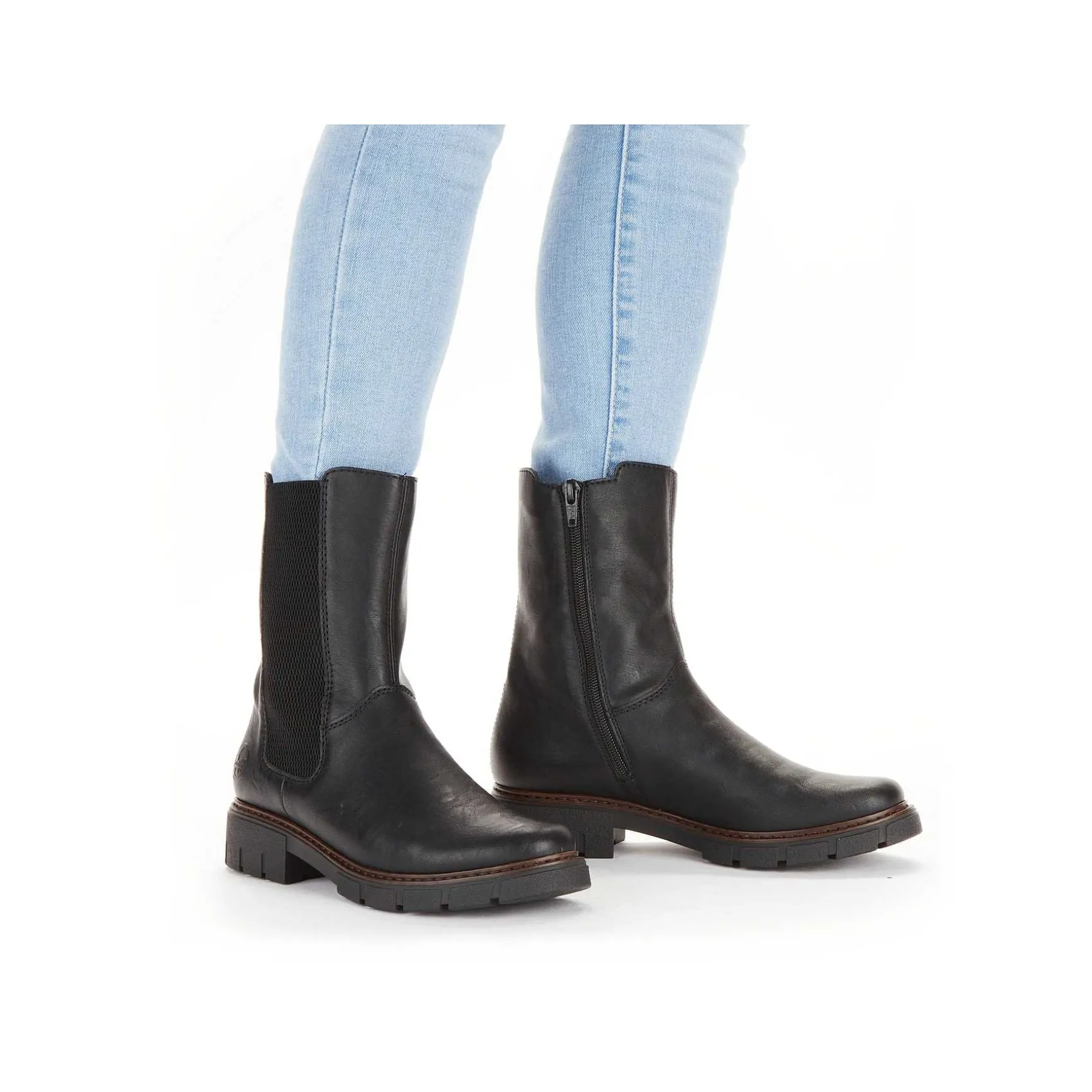 Rieker Women'S Chelsea Boots Jet Black