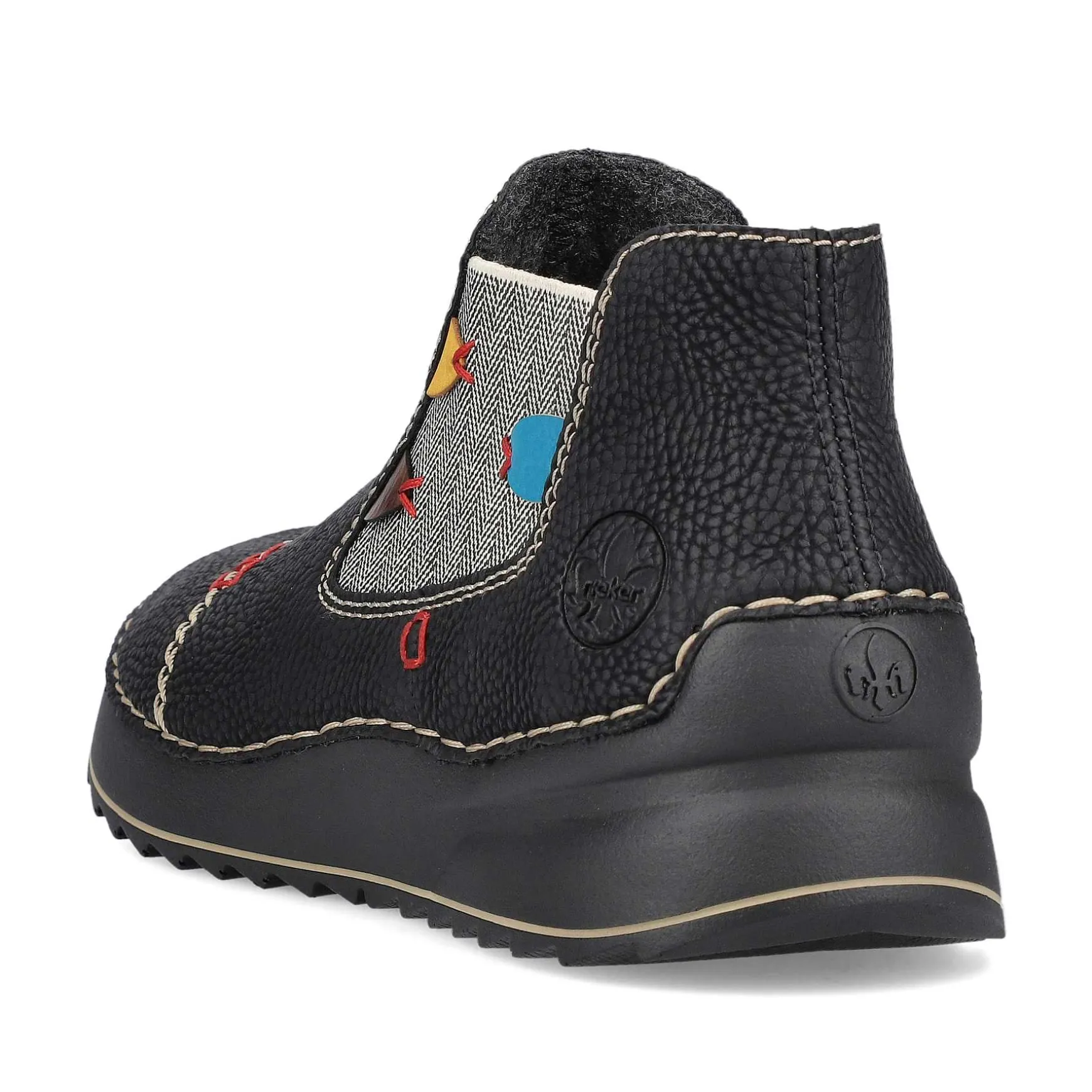 Rieker Women'S Chelsea Boots Asphalt Black-Multi