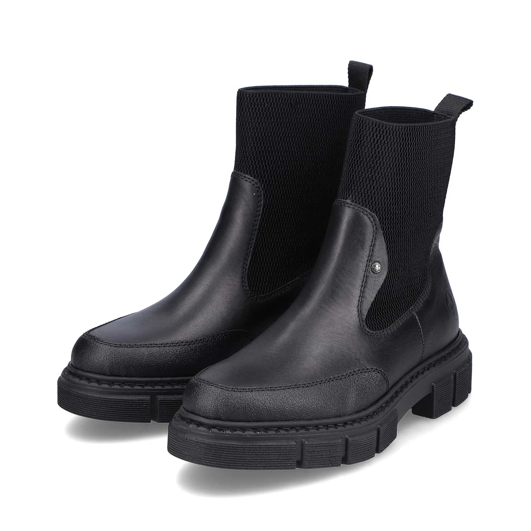 Rieker Women'S Chelsea Boots Jet Black