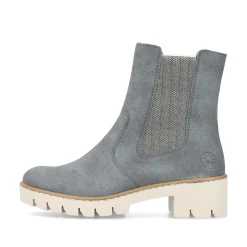 Rieker Women'S Chelsea Boots Gray Blue