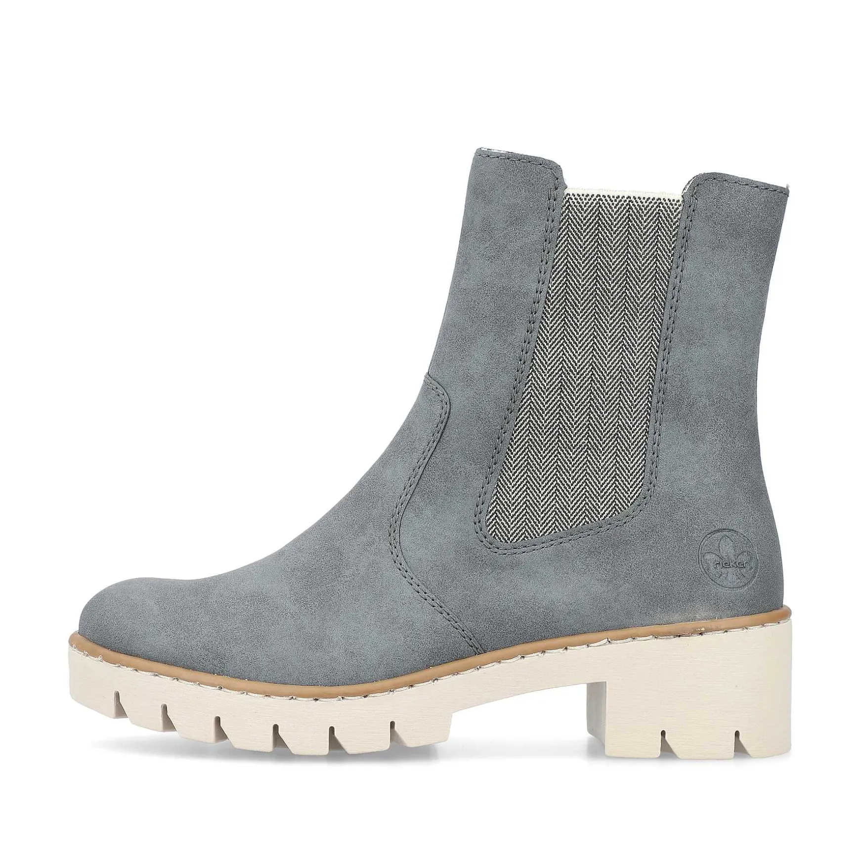 Rieker Women'S Chelsea Boots Gray Blue
