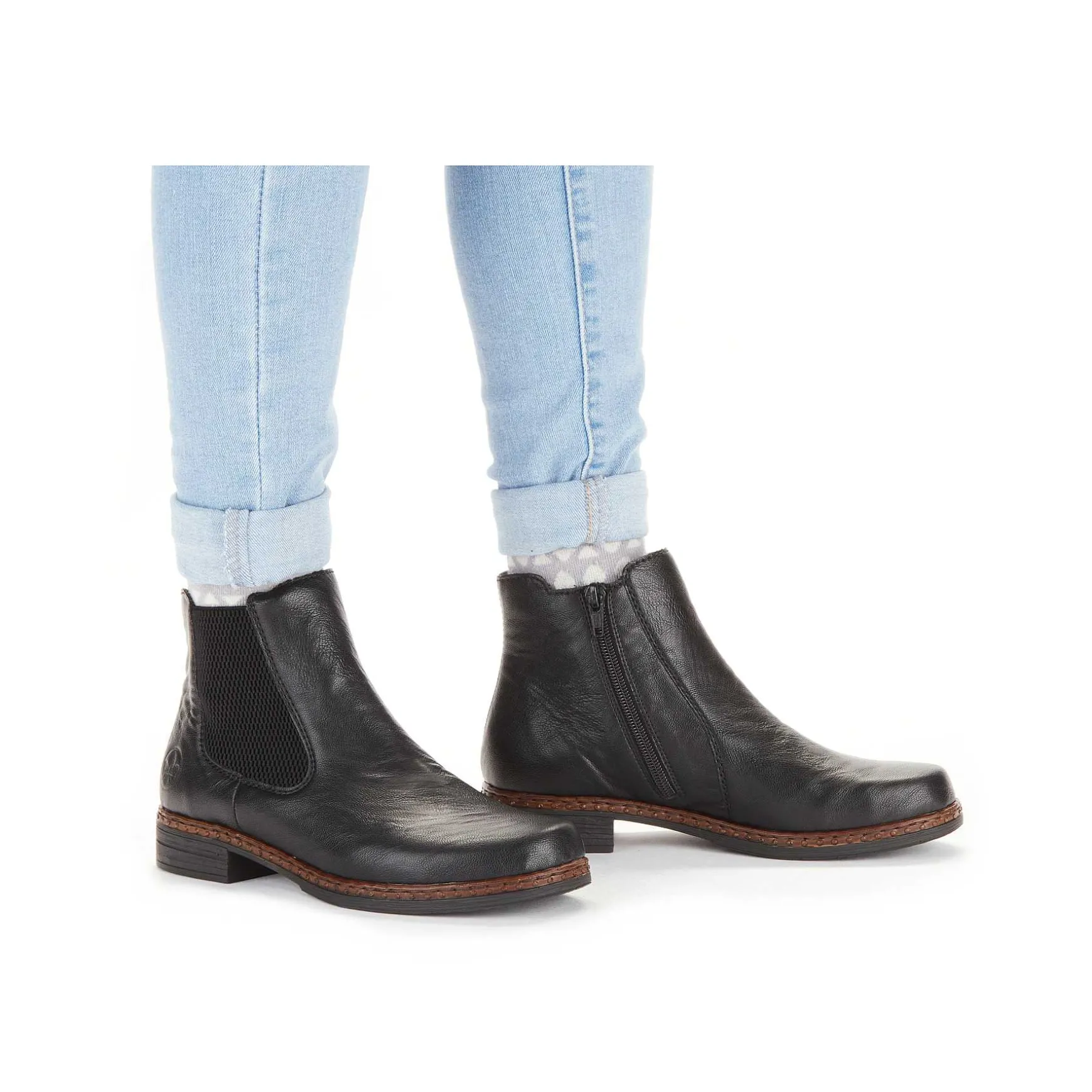 Rieker Women'S Chelsea Boots Night Black