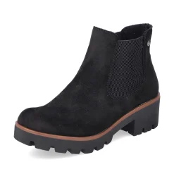 Rieker Women'S Chelsea Boots Graphite Black