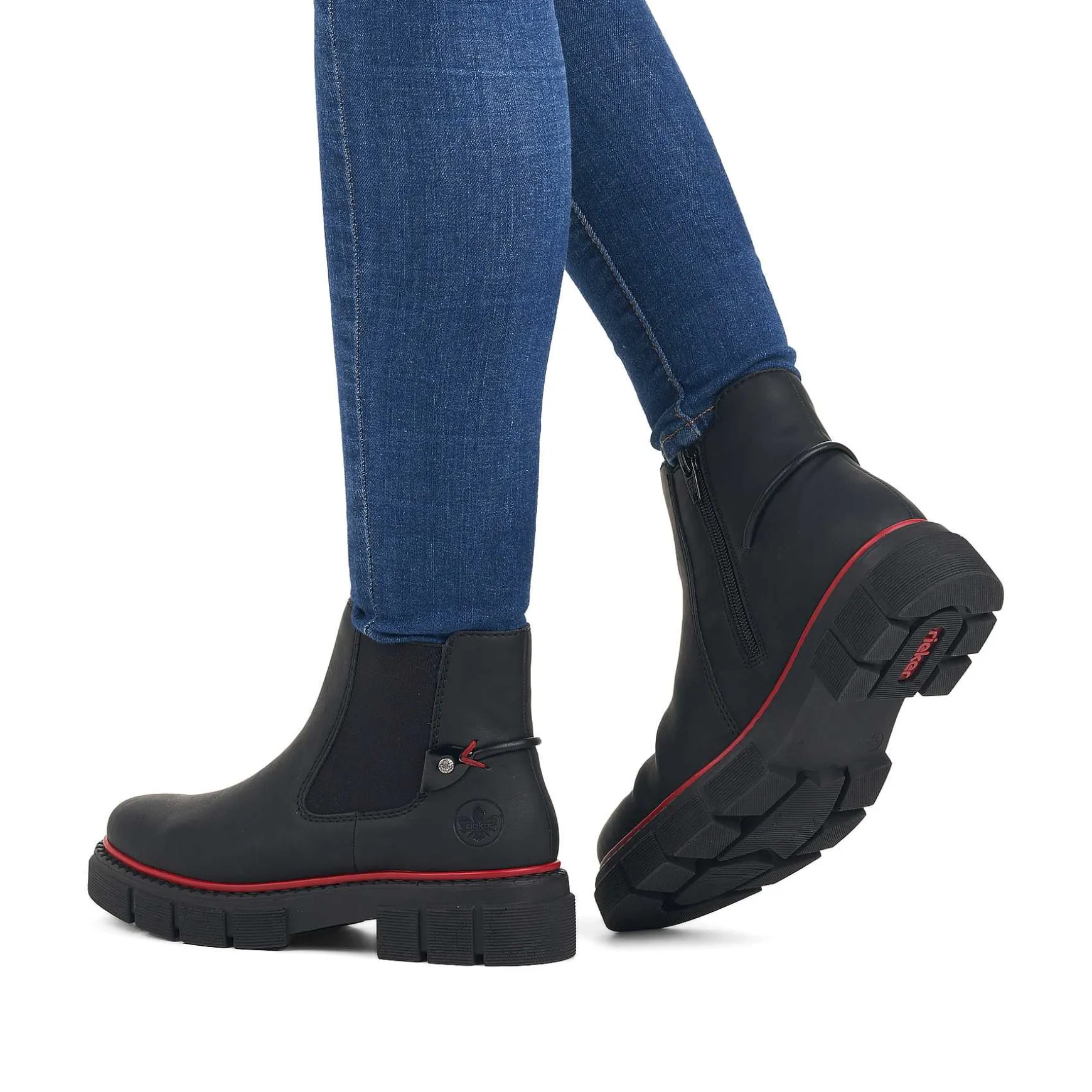Rieker Women'S Chelsea Boots Jet Black