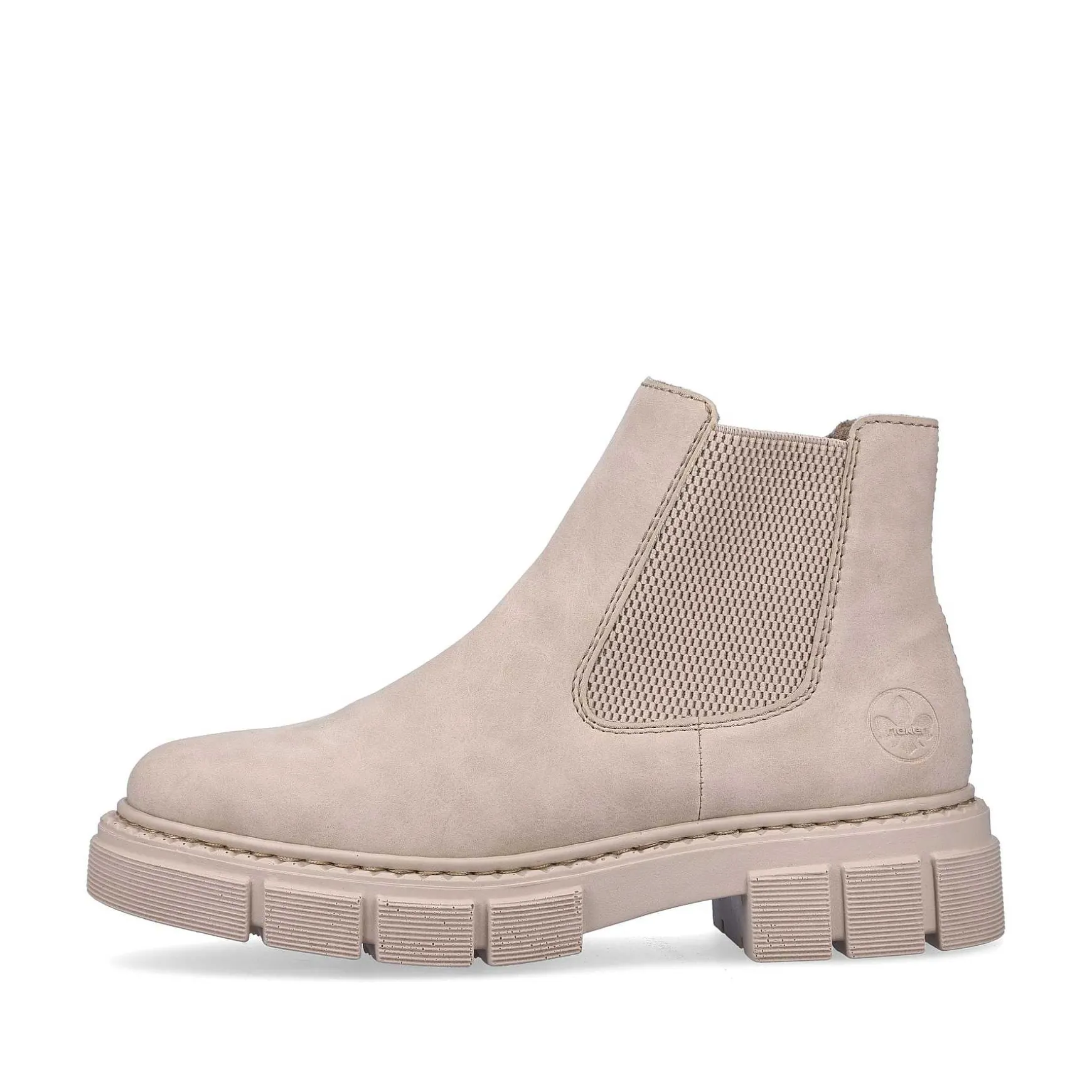 Rieker Women'S Chelsea Boots Cream Beige