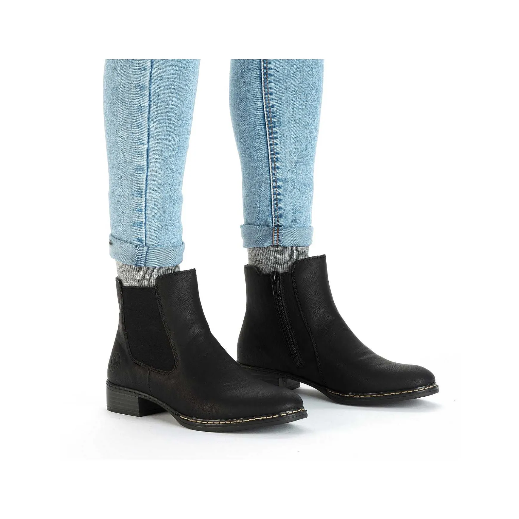Rieker Women'S Chelsea Boots Night Black