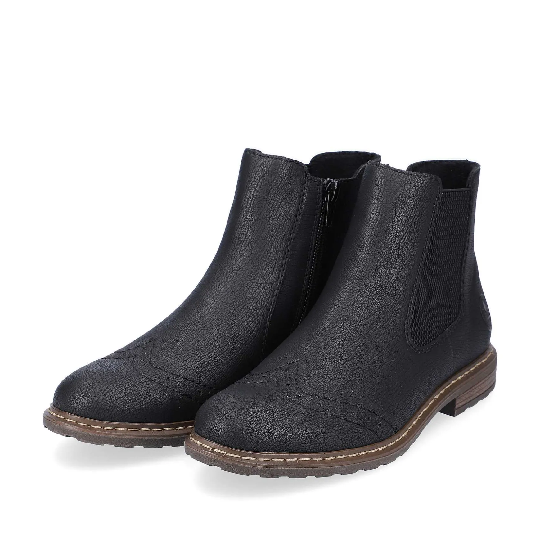 Rieker Women'S Chelsea Boots Asphalt Black